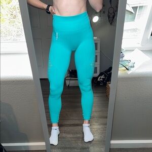 Women's Teal High-Waisted Leggings